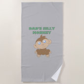 Alberner Affe - Strandtuch (Vorderseite)