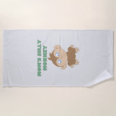 Alberner Affe - Strandtuch (Vorderseite)