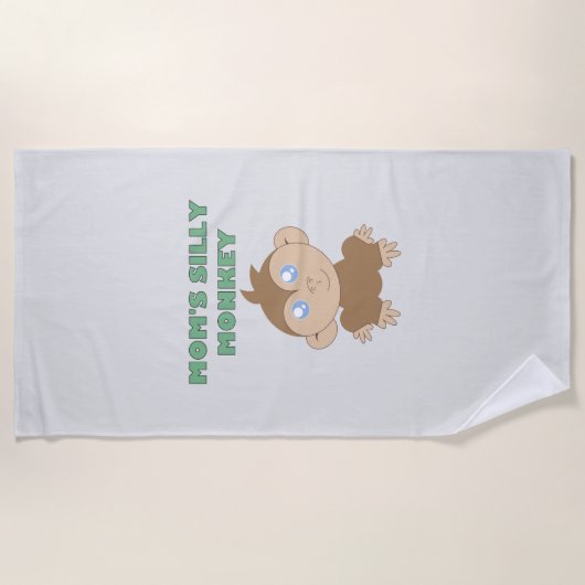 Alberner Affe - Strandtuch (Vorderseite)