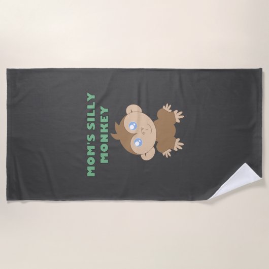 Alberner Affe - Strandtuch (Vorderseite)