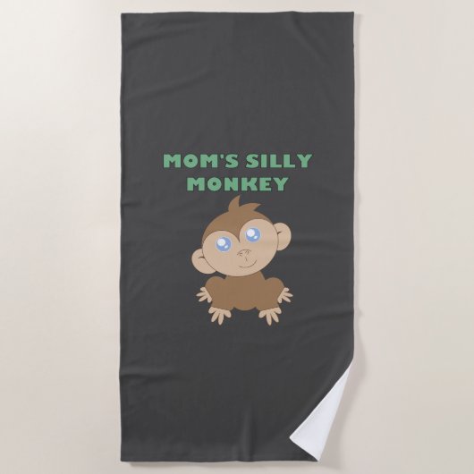 Alberner Affe - Strandtuch (Vorderseite)