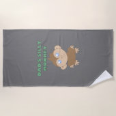 Alberner Affe - Strandtuch (Vorderseite)