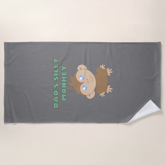 Alberner Affe - Strandtuch (Vorderseite)