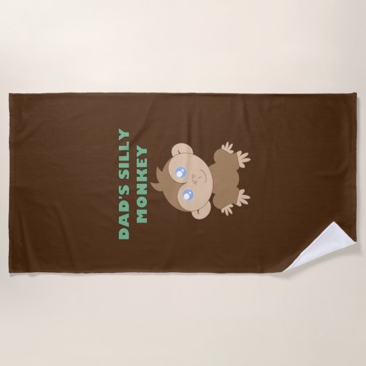 Alberner Affe - Strandtuch (Vorderseite)