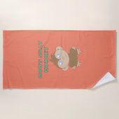 Alberner Affe - Strandtuch (Vorderseite)