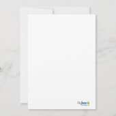 Alberner Affe Trendy Foto Geburtstag Einladung 12x (Rückseite)