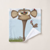 Alberner Affe und Ladybugs Badhandtuch Set (Waschlappen)