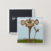 Alberner Affe und Ladybugs Button (Vorne & Hinten)