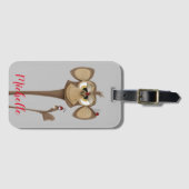 Alberner Affe und Ladybugs Gepäckanhänger (Vorderseite (Horizontal))