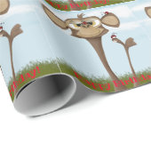 Alberner Affe und Ladybugs Geschenkpapier (Rolleneckpunkt)