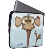 Alberner Affe und Ladybugs Laptopschutzhülle (Vorne Rechts)