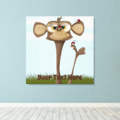 Alberner Affe und Ladybugs Leinwanddruck (Insitu (Holzboden))