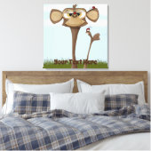 Alberner Affe und Ladybugs Leinwanddruck (Insitu (Schlafzimmer))