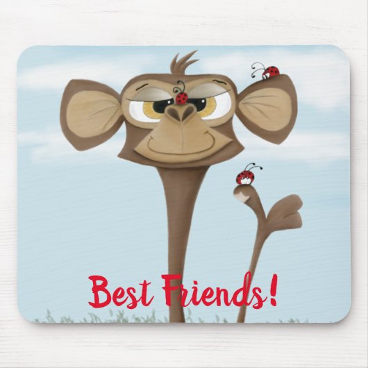 Alberner Affe und Ladybugs Mousepad (Vorne)