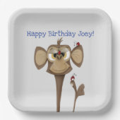 Alberner Affe und Ladybugs Pappteller (Vorderseite)