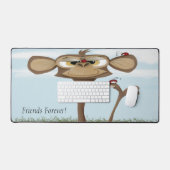 Alberner Affe und Ladybugs Schreibtischunterlage (Tastatur & Maus)