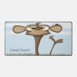 Alberner Affe und Ladybugs Schreibtischunterlage