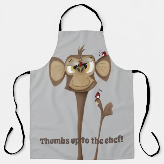 Alberner Affe und Ladybugs Schürze (Vorderseite)