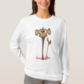 Alberner Affe und Ladybugs T-Shirt (Vorderseite)