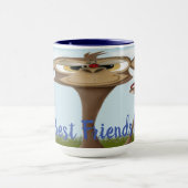 Alberner Affe und Ladybugs Tasse (Zentrum)