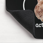 Alberner Akt geweckt, Bananenkatze Mousepad (Ecke)