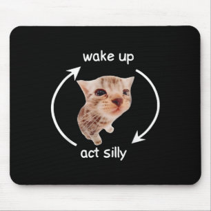 Alberner Akt geweckt, Bananenkatze Mousepad