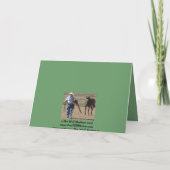 Alberner alter Cowboy-und Pferdegeburtstag Karte (Rückseite)