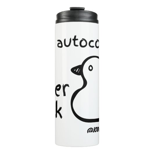 Alberner autokorrekter Thermotumbler Thermosbecher (Vorderseite)