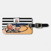 Alberner Basketball-🏀 Gepäckanhänger (Vorderseite horizontal)
