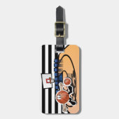 Alberner Basketball-🏀 Gepäckanhänger (Vorderseite vertikal)