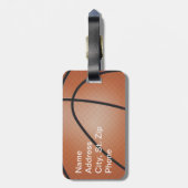 Alberner Basketball-🏀 Gepäckanhänger (Rückseite vertikal)
