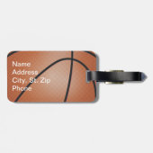 Alberner Basketball-🏀 Gepäckanhänger (Rückseite horizontal)