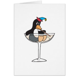 alberner betrunkener Pinguin