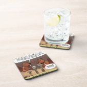 Alberner Biber Jokes Funny Cartoon Getränkeuntersetzer (Rechte Seite)