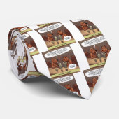 Alberner Biber Jokes Funny Cartoon Krawatte (Gerollt)