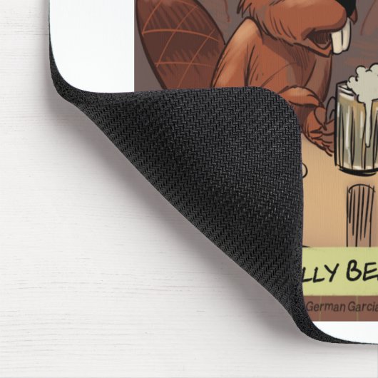 Alberner Biber Jokes Funny Cartoon Mousepad (Ecke)