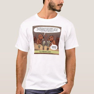 Alberner Biber Jokes Funny Cartoon T-Shirt