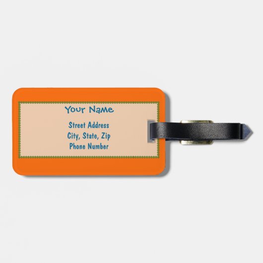 Alberner blauer Monster-Gepäck-Umbau Gepäckanhänger (Rückseite horizontal)