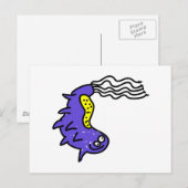 Alberner Cartoon Germ Postkarte (Vorne/Hinten)