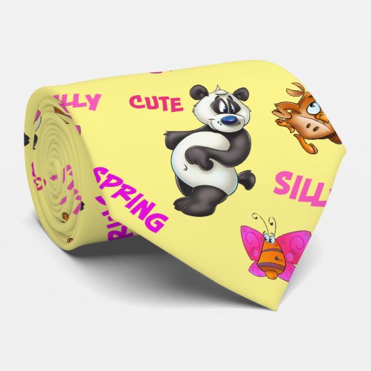 Alberner Cartoon Krawatte (Gerollt)