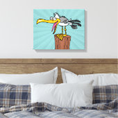 alberner Cartoon Leinwanddruck (Insitu (Schlafzimmer))