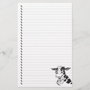 Alberner Cartoon Milchkühe Bettgebäck Briefpapier