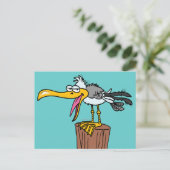 alberner Cartoon Postkarte (Stehend Vorderseite)