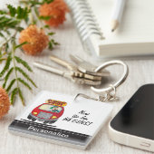 Alberner Cartoon-Schüler Schlüsselanhänger (Vorderseite rechts)