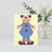 Alberner Circus Clown Postkarte (Stehend Vorderseite)