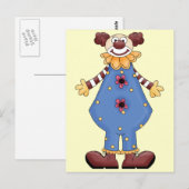 Alberner Circus Clown Postkarte (Vorne/Hinten)