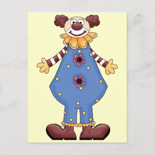 Alberner Circus Clown Postkarte (Vorderseite)