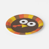 Alberner Erntedank Türkei Kinderplatte Pappteller (Schrägansicht)