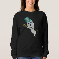 Alberner Face Holding Skull Cane Top Hat