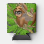 Alberner Faultier in einem Baum Dosenkühler (Vorderseite)